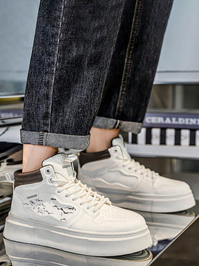 Tênis Street Cano Alto Solado Robusto