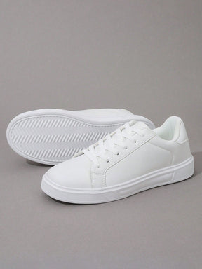 Tênis Casual Sintético Design Minimalista Com Solado Leve