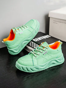 Tênis Chunky Cano Baixo Design Minimalista