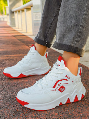 Tênis Corrida De Cano Alto Com Amortecimento Confortável