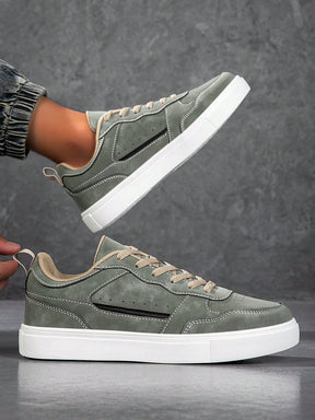 Tênis Casual Cano Baixo Estruturado Com Costuras