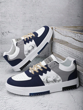 Tênis Street Recortes Modernos Solado Reforçado