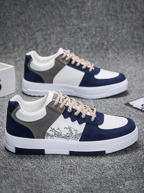 Tênis Street Recortes Modernos Solado Reforçado