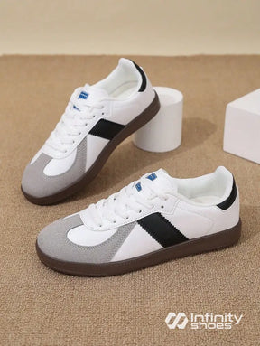 Tênis Casual Camurça Design Retrô Com Solado Resistente Tênis Casual Camurça Design Retrô Com Solado Resistente