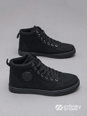 Tênis Casual Cano Alto Lona Estruturada Solado Resistente Tênis Casual Cano Alto Lona Estruturada Solado Resistente