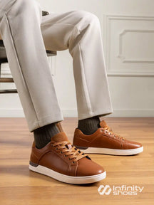 Tênis Casual Cano Baixo Design Clássico Marrom / 36 Tênis Casual Cano Baixo Design Clássico