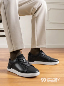 Tênis Casual Cano Baixo Design Clássico Preto / 36 Tênis Casual Cano Baixo Design Clássico