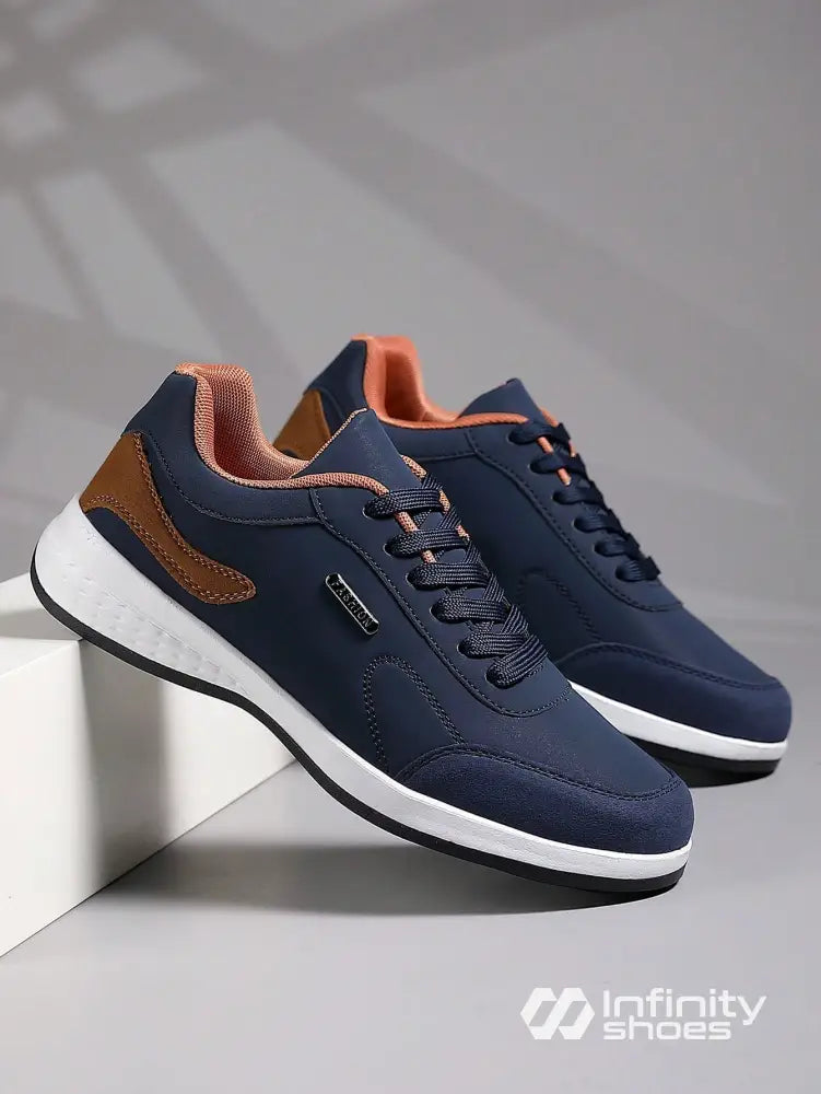 Tênis Casual Cano Baixo Entressola Macia EVA Azul-marinho / 36 Tênis Casual Cano Baixo Entressola Macia EVA