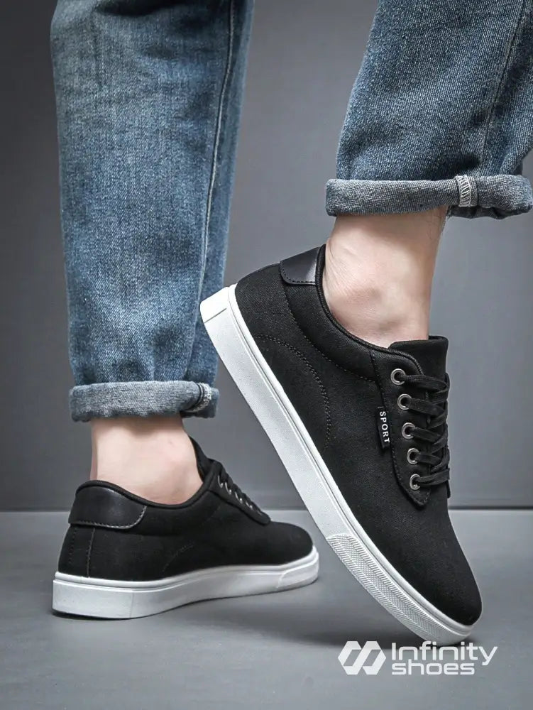 Tênis Casual Cano Baixo Lona Solado Clássico Tênis Casual Cano Baixo Lona Solado Clássico