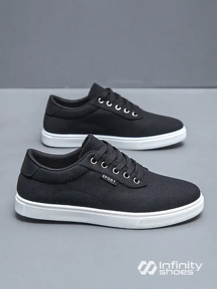 Tênis Casual Cano Baixo Lona Solado Clássico Preto / 36 Tênis Casual Cano Baixo Lona Solado Clássico