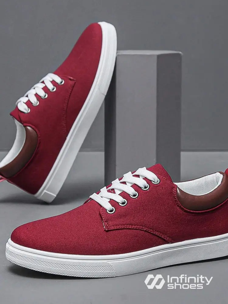 Tênis Casual Cano Baixo Lona Solado Clássico Vermelho / 36 Tênis Casual Cano Baixo Lona Solado Clássico