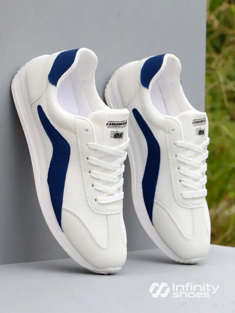 Tênis Casual Cano Baixo Respirável Recortes Alongados Branco / 36 Tênis Casual Cano Baixo Respirável Recortes Alongados