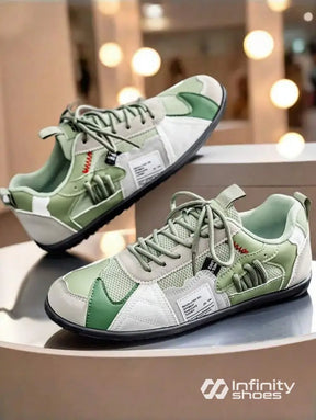 Tênis Casual Com Cabedal Multimaterial E Solado Resistente Tênis Casual Com Cabedal Multimaterial E Solado Resistente