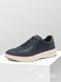 Tênis Casual Conforto Anatômico Estilo Urbano Azul-marinho / 36 Tênis Casual Conforto Anatômico Estilo Urbano