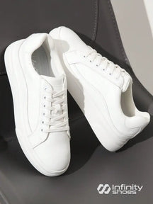 Tênis Casual Conforto Urbano Solado Grosso Branco / 36 Tênis Casual Conforto Urbano Solado Grosso