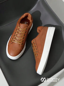Tênis Casual Conforto Urbano Solado Grosso Marrom / 36 Tênis Casual Conforto Urbano Solado Grosso