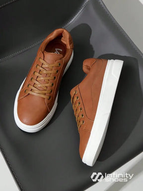 Tênis Casual Conforto Urbano Solado Grosso Marrom / 36 Tênis Casual Conforto Urbano Solado Grosso