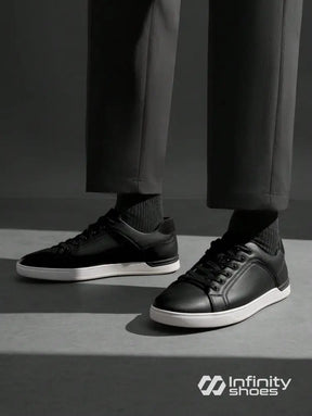 Tênis Casual Couro Com Solado Baixo Resistente Tênis Casual Couro Com Solado Baixo Resistente