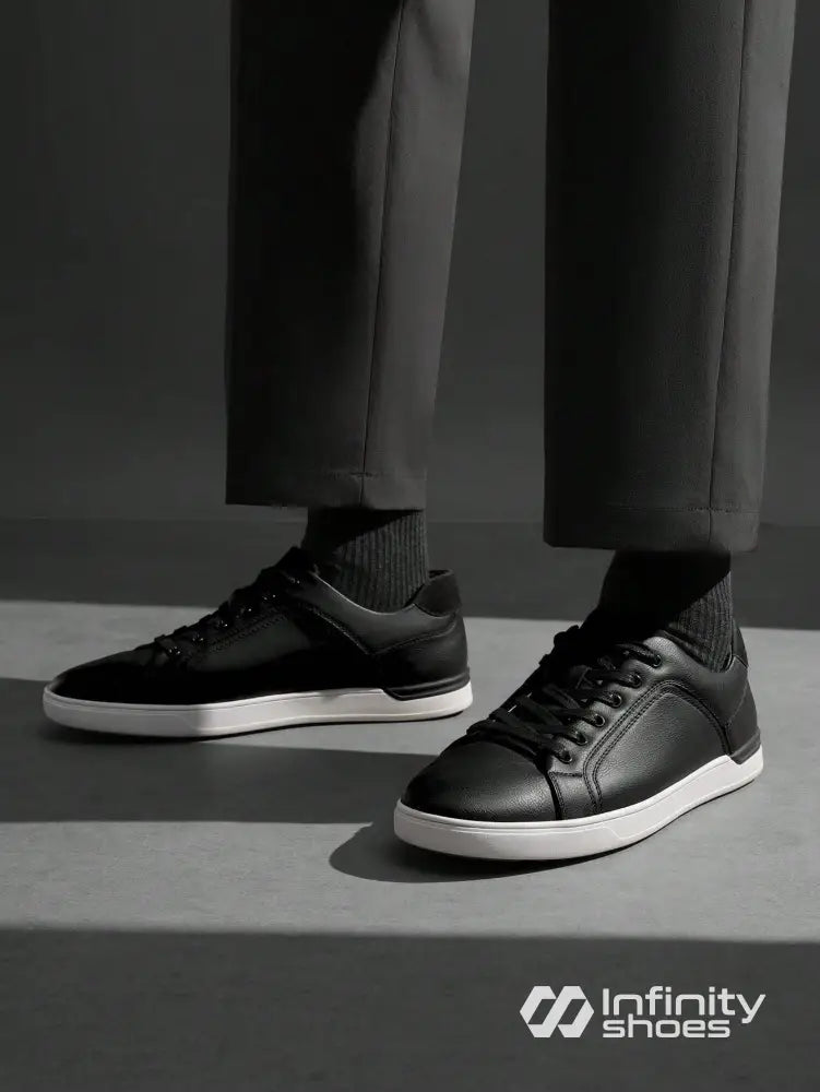 Tênis Casual Couro Com Solado Baixo Resistente Tênis Casual Couro Com Solado Baixo Resistente