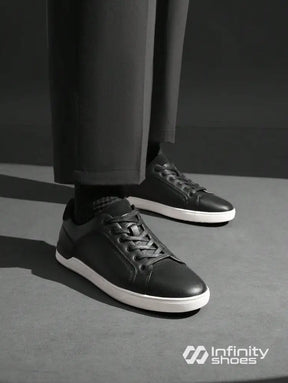 Tênis Casual Couro Com Solado Baixo Resistente Tênis Casual Couro Com Solado Baixo Resistente