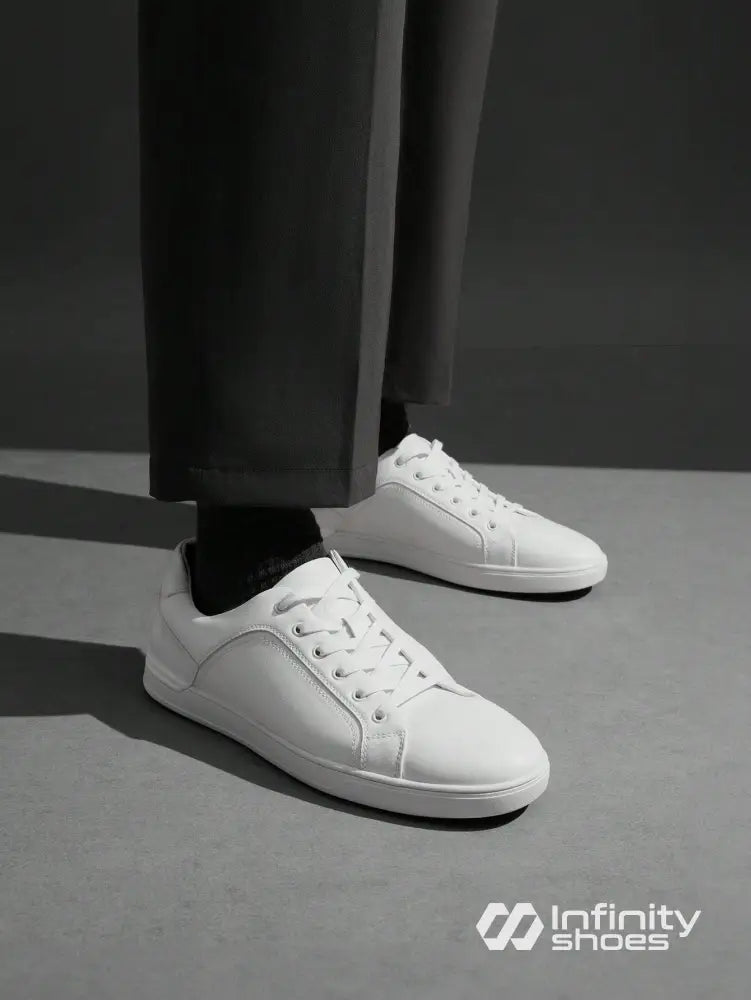 Tênis Casual Couro Com Solado Baixo Resistente Tênis Casual Couro Com Solado Baixo Resistente