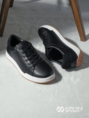 Tênis Casual Couro Design Minimalista Solado Resistente Tênis Casual Couro Design Minimalista Solado Resistente
