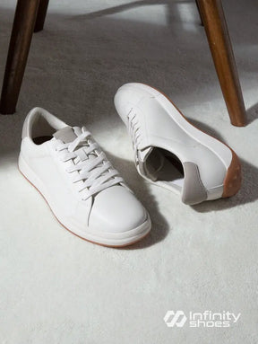 Tênis Casual Couro Design Minimalista Solado Resistente Tênis Casual Couro Design Minimalista Solado Resistente