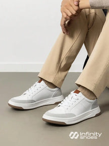 Tênis Casual Design Bicolor Conforto Moderno Branco / 36 Tênis Casual Design Bicolor Conforto Moderno