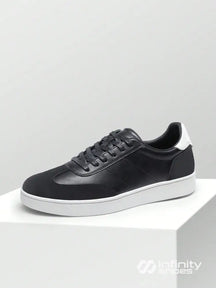 Tênis Casual Detalhe Traseiro Moderno Preto / 36 Tênis Casual Detalhe Traseiro Moderno