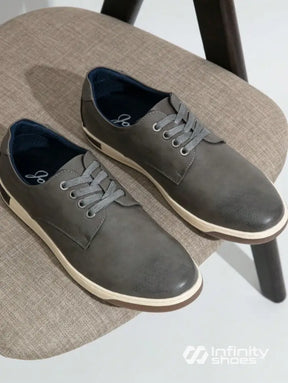 Tênis Casual Estilo Clássico Solado Resistente Cinza / 36 Tênis Casual Estilo Clássico Solado Resistente