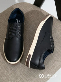 Tênis Casual Estilo Clássico Solado Resistente Preto / 36 Tênis Casual Estilo Clássico Solado Resistente