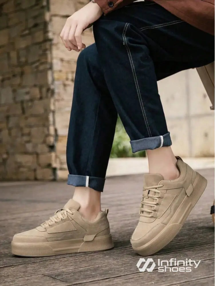 Tênis Casual Estilo Moderno Confortável Marrom / 36 Tênis Casual Estilo Moderno Confortável