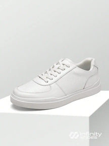 Tênis Casual Perfurado Com Solado Alto Confortável Branco / 36 Tênis Casual Perfurado Com Solado Alto Confortável