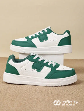 Tênis Casual Sintético Com Aplicações E Solado Grosso Tênis Casual Sintético Com Aplicações E Solado Grosso