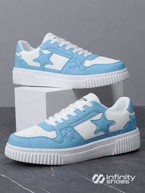 Tênis Casual Sintético Com Aplicações E Solado Grosso Tênis Casual Sintético Com Aplicações E Solado Grosso