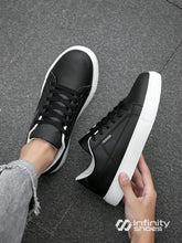 Tênis Casual Sintético Com Costura Lateral E Solado Preto / 36 Tênis Casual Sintético Com Costura Lateral E Solado