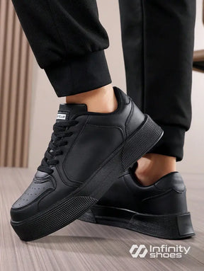 Tênis Casual Sintético Com Design Minimalista E Solado Alto Tênis Casual Sintético Com Design Minimalista E Solado Alto