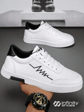 Tênis Casual Sintético Com Detalhe Bordado E Solado Resistente Tênis Casual Sintético Com Detalhe Bordado E Solado