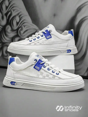 Tênis Casual Sintético Com Detalhes Modernos E Solado Grosso Tênis Casual Sintético Com Detalhes Modernos E Solado