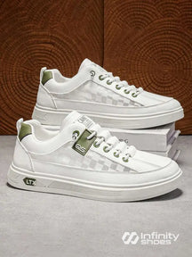 Tênis Casual Sintético Com Detalhes Modernos E Solado Grosso Verde / 36 Tênis Casual Sintético Com Detalhes Modernos E