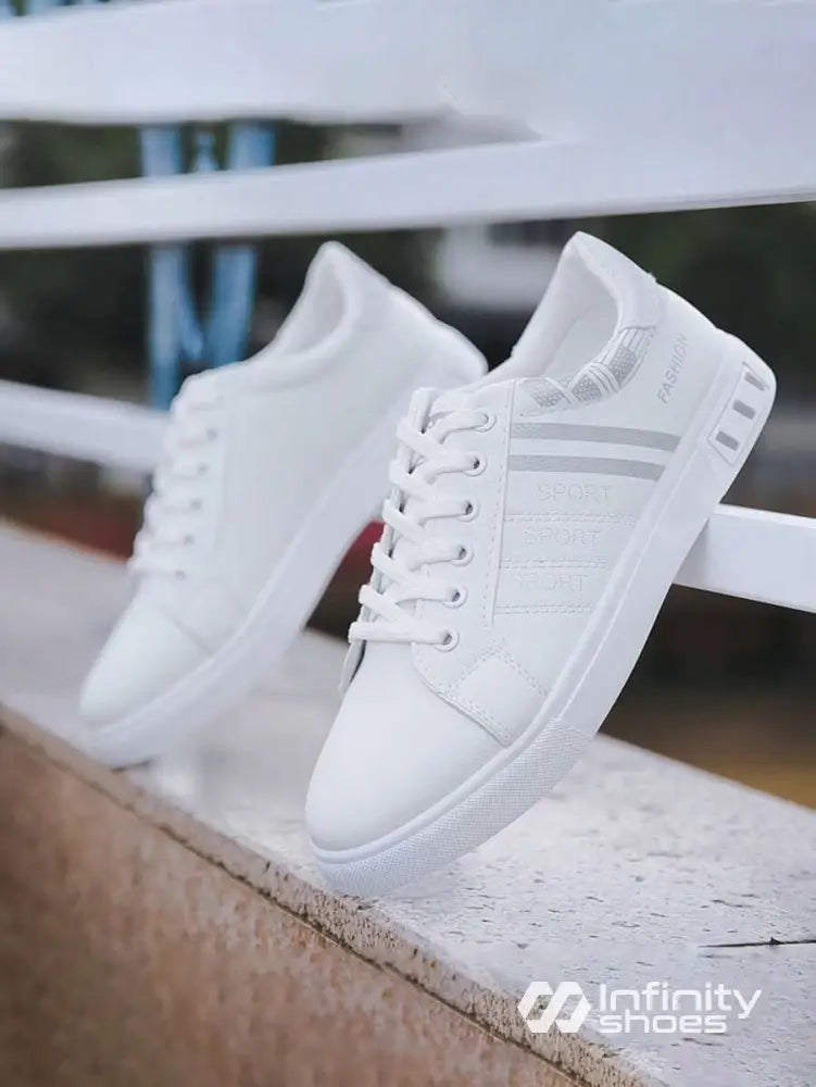 Tênis Casual Sintético Com Estilo Esportivo E Solado Resistente Tênis Casual Sintético Com Estilo Esportivo E Solado