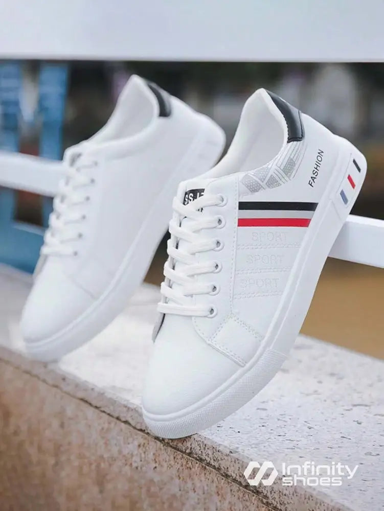 Tênis Casual Sintético Com Estilo Retrô E Solado Resistente Tênis Casual Sintético Com Estilo Retrô E Solado Resistente