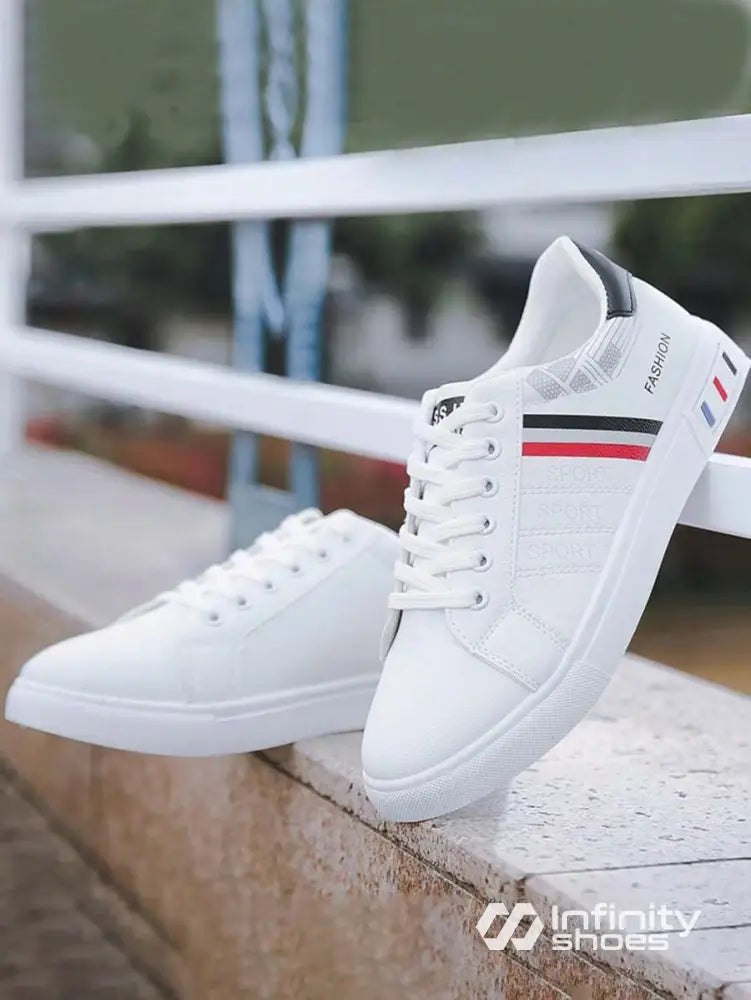 Tênis Casual Sintético Com Estilo Retrô E Solado Resistente Tênis Casual Sintético Com Estilo Retrô E Solado Resistente