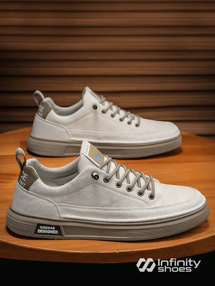 Tênis Casual Sintético Com Solado Alto Estilizado Tênis Casual Sintético Com Solado Alto Estilizado