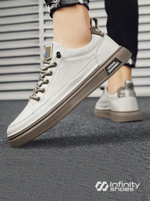 Tênis Casual Sintético Com Solado Alto Estilizado Bege / 36 Tênis Casual Sintético Com Solado Alto Estilizado