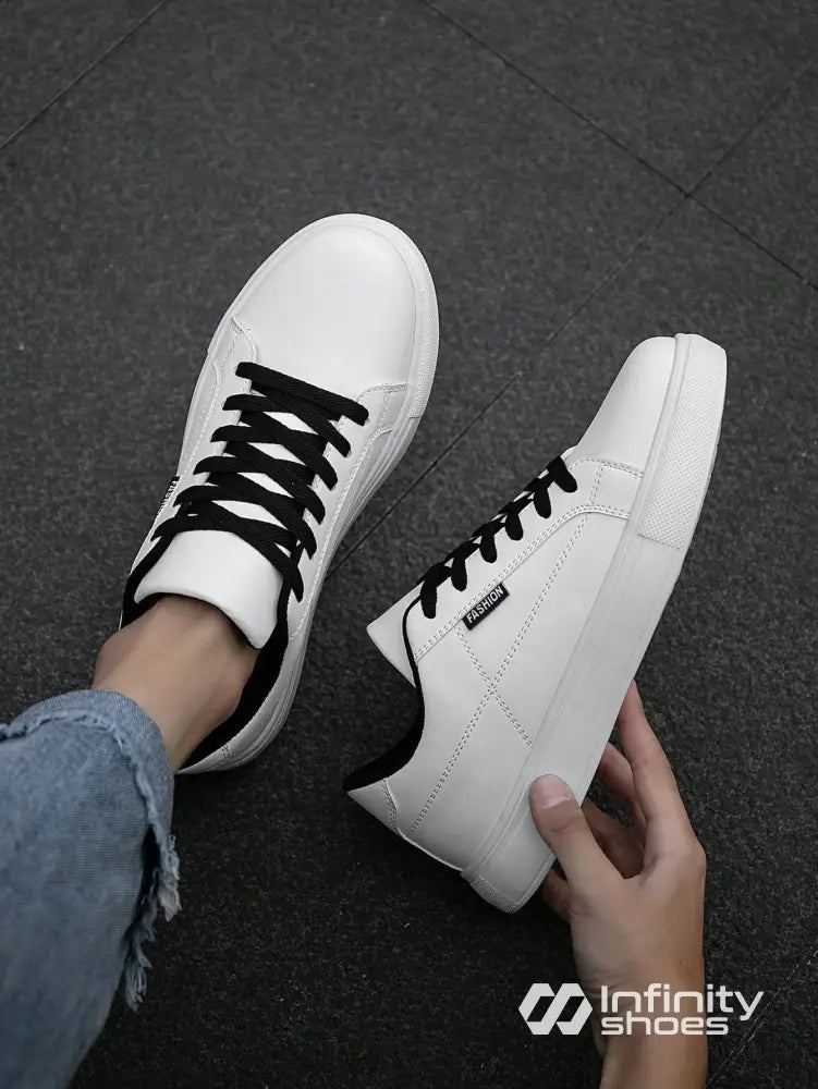 Tênis Casual Sintético Com Solado Baixo Antiderrapante Tênis Casual Sintético Com Solado Baixo Antiderrapante