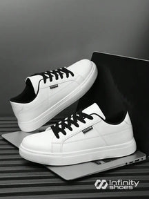 Tênis Casual Sintético Com Solado Baixo Antiderrapante Branco / 36 Tênis Casual Sintético Com Solado Baixo