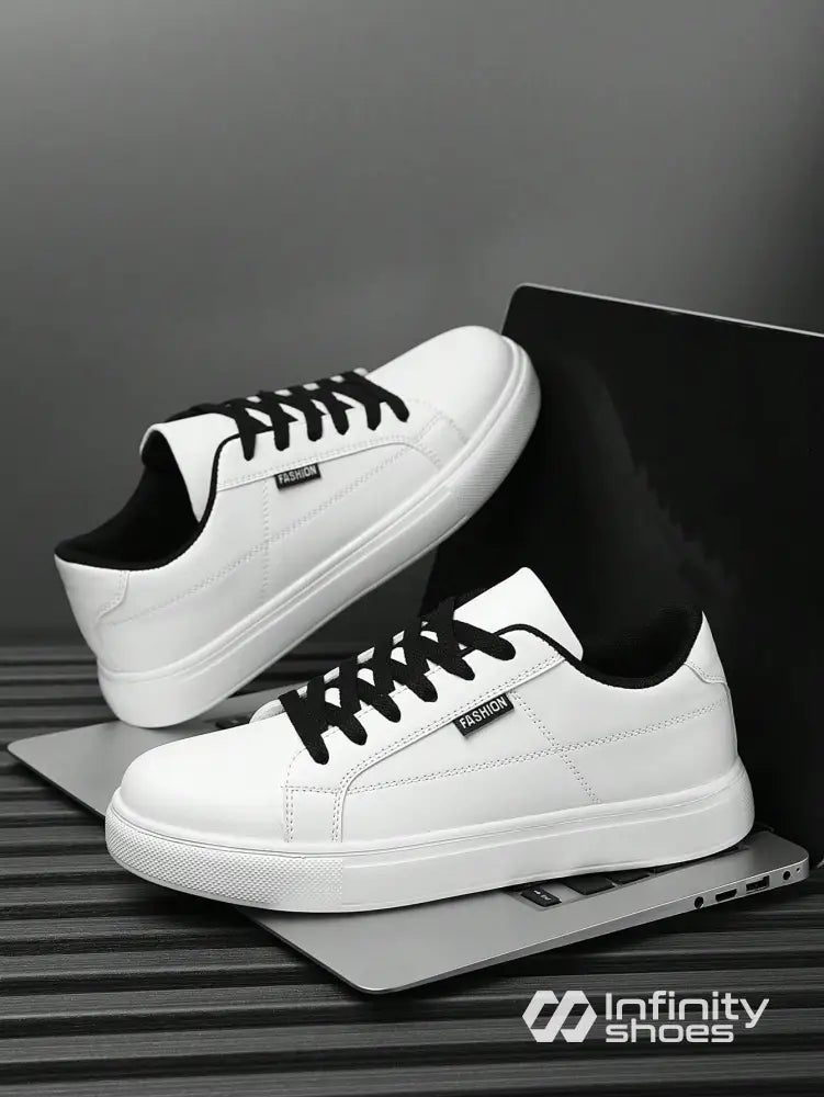 Tênis Casual Sintético Com Solado Baixo Antiderrapante Branco / 36 Tênis Casual Sintético Com Solado Baixo