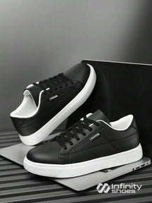 Tênis Casual Sintético Com Solado Baixo Antiderrapante Preto / 36 Tênis Casual Sintético Com Solado Baixo Antiderrapante