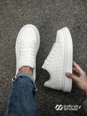 Tênis Casual Sintético Com Textura Lateral E Solado Plataforma Tênis Casual Sintético Com Textura Lateral E Solado